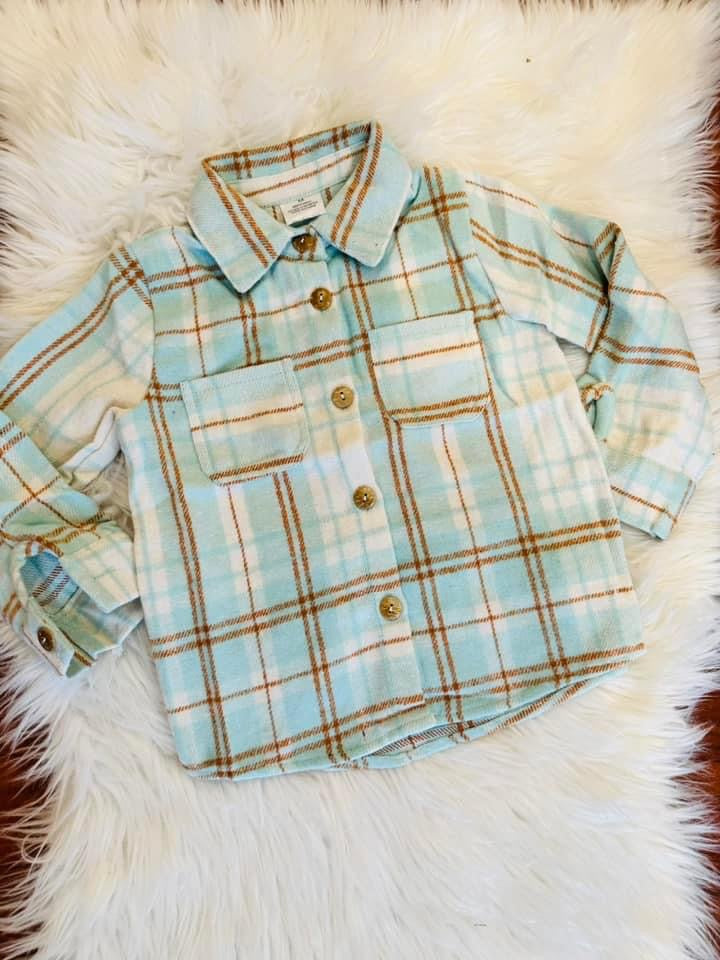 Blue Plaid Shacket