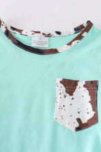 Load image into Gallery viewer, Mint Cow Shorts Set
