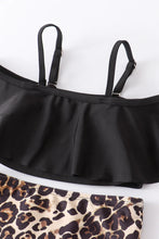 Load image into Gallery viewer, Black Leopard Swim Suit
