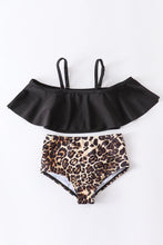 Load image into Gallery viewer, Black Leopard Swim Suit
